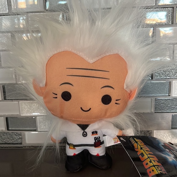 Back to the Future Doc Brown Chibi Plush Doll Figure 7" Universal Studios / NEW - Picture 3 of 13